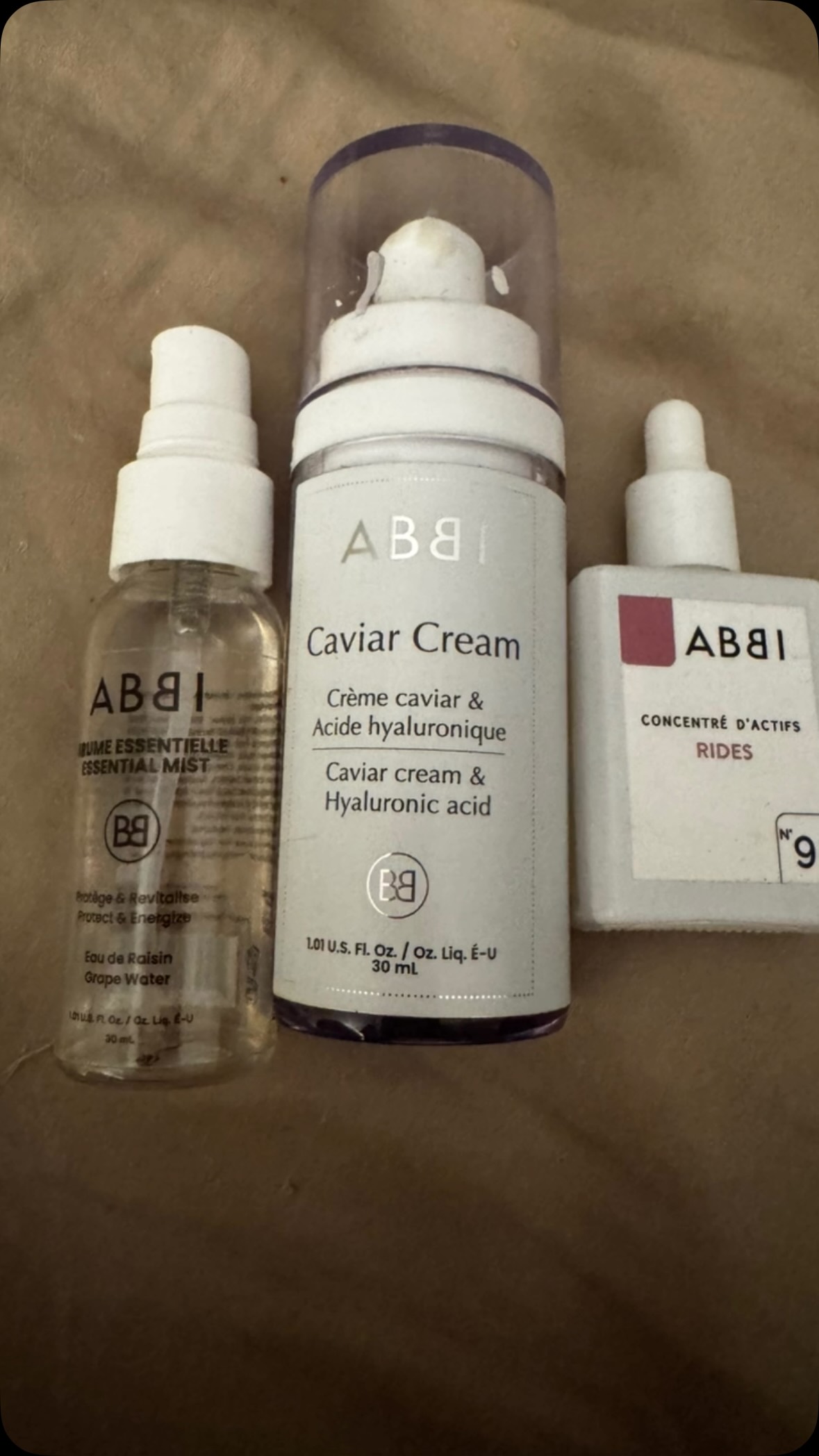 Face washed, teeth brushed, and finally in bed—this is my last little ritual before calling it a night. ✨

I start with ABBI Essential Mist, then gently pat Caviar Cream with Active #9 onto my still-damp skin.

I love how hydrated, soft, and supple my skin feels all night. A little bedside self-care, and I’m ready to settle in. 🤍